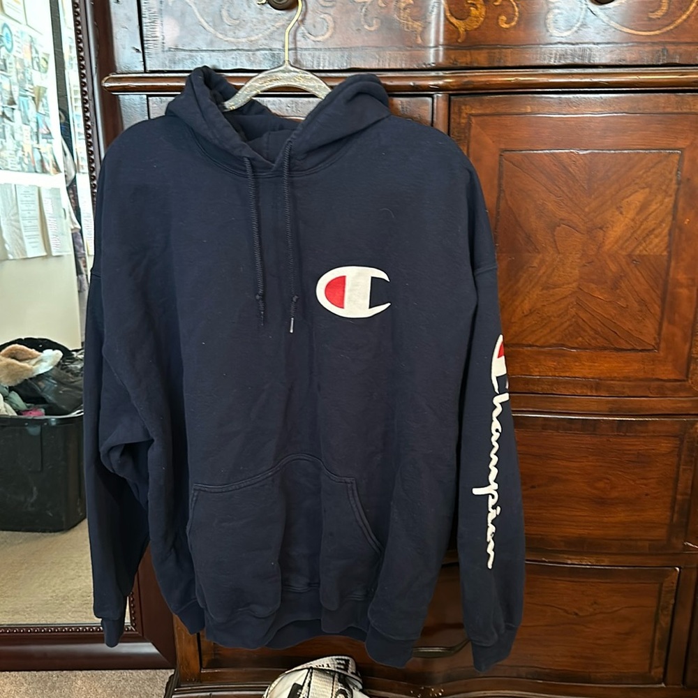 Champion dark blue hoodie